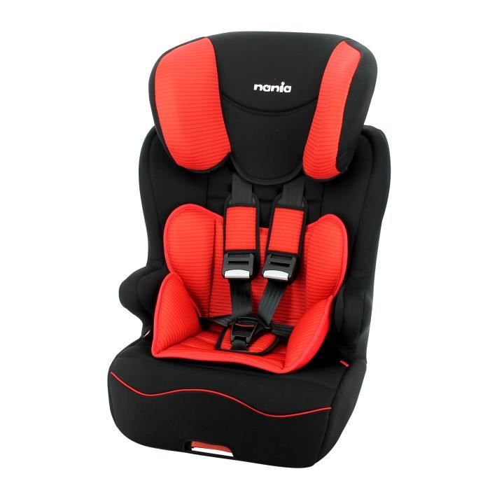 NANIA Rehausseur dossier Racer Isofix - Tech rouge