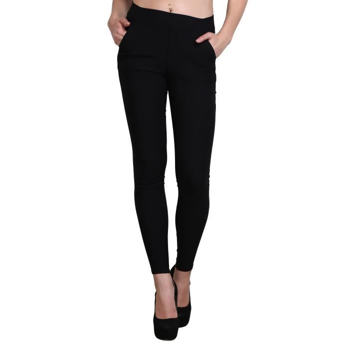 Simple Les Femme Lycra Taille Pantalons Ethniques Pour Droites Fond Étroit Strechable T41py 34 Fit De Filles Slim bY7yv6fg
