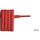 lacet ovale rouge 130 cm