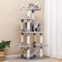 ARBRE À CHAT Songmics® Arbre à chat 154 cm, Colonnes en sisal, ARBRE À CHAT Songmics® Arbre à chat 154 cm, Colonnes en sisal,