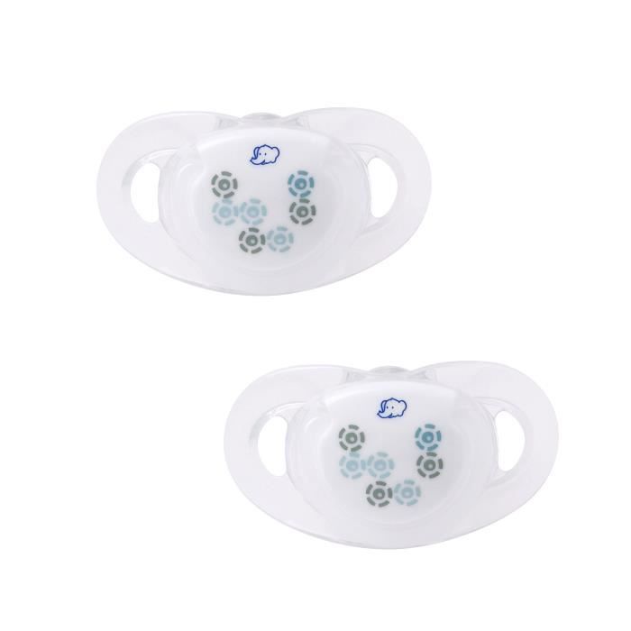 BEBE CONFORT Sucette Dental Safe 0/6m Blanc (x2)