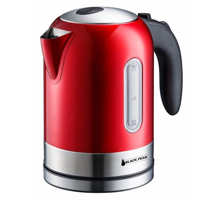 BLACKPEAR BSF 1740 Bouilloire 1,7L - 2200 W - Inox Rouge