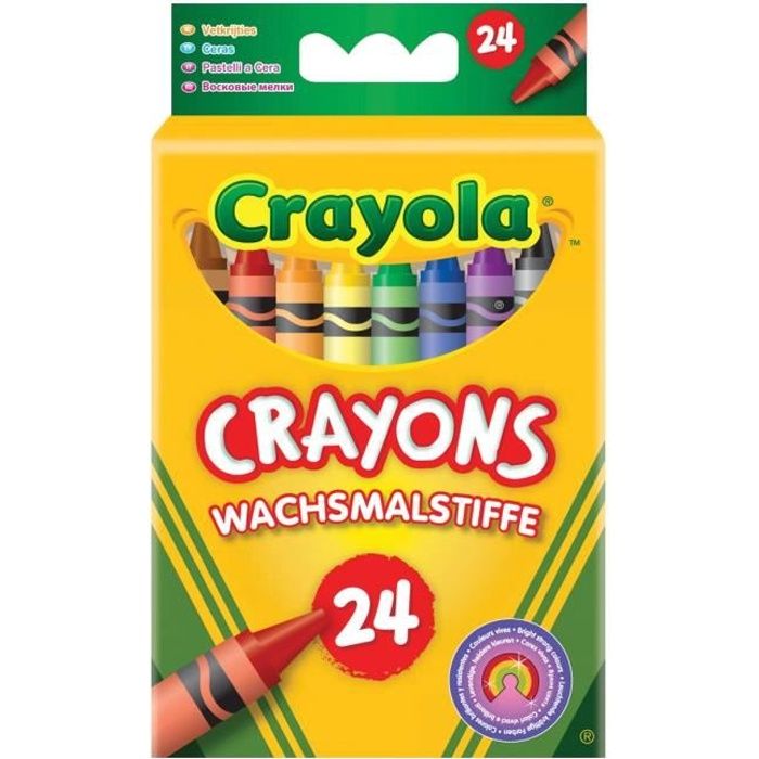   Boîte de 24 crayons doux à la cire   Crayons   Boîte de 24