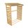 Abri bûches 0,85 m² en sapin FSC - 152x76 cm