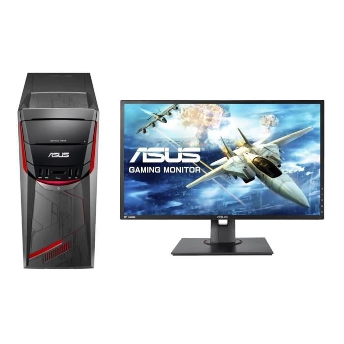 PC de Bureau G11DF-FR105T - AMD Ryzen 5 - 8Go - 128Go + 1To - GTX1050 + Ecran MG248QE - 24\