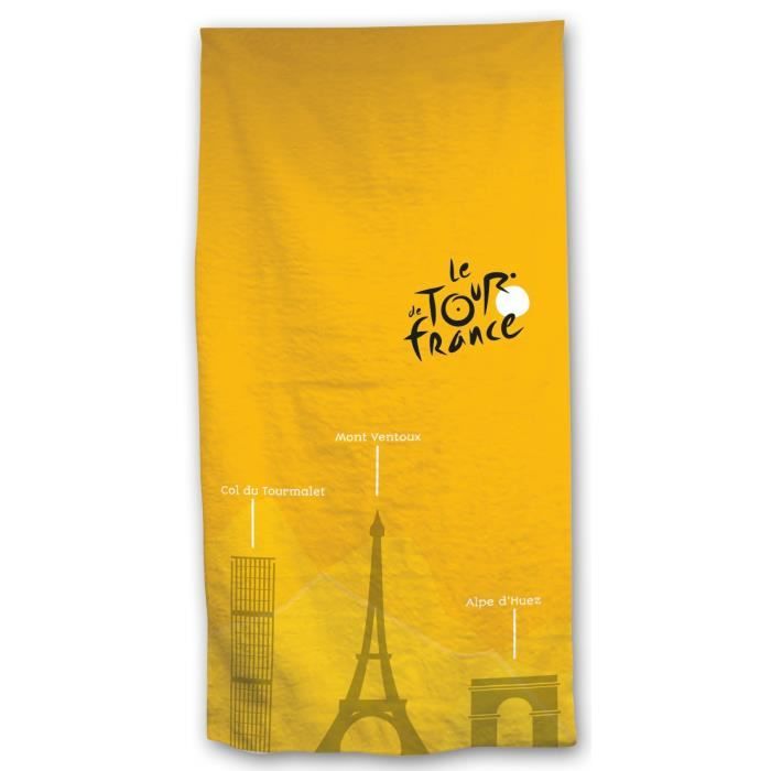 TOUR DE France Drap de plage 100% coton 70x140cm