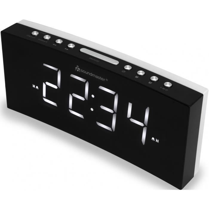 SOUDMASTER UR8800 Radio réveil portable à double alarme