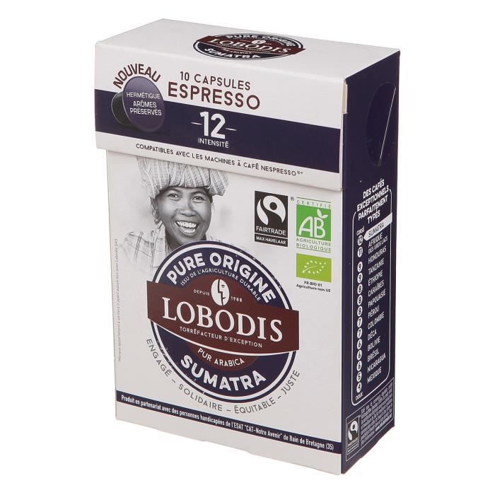 Capsules Espresso Grand Cru sumatra bio 52g