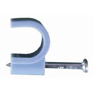 VOLTMAN Lot de 100 attaches professionnelles - Diam?tre 9 mm? - Gris