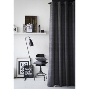 TODAY Rideau Chambray 100% coton 140x240 cm réglisse TODAY Rideau Chambray 100% coton 140x240 cm réglisse