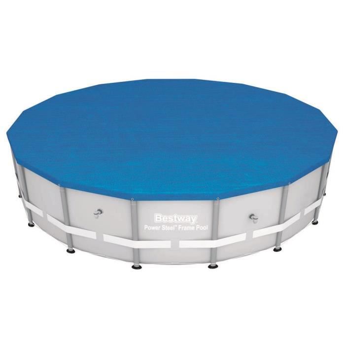BESTWAY Bâche 4 saisons pour piscine Frame Pool ronde Ø 488cm