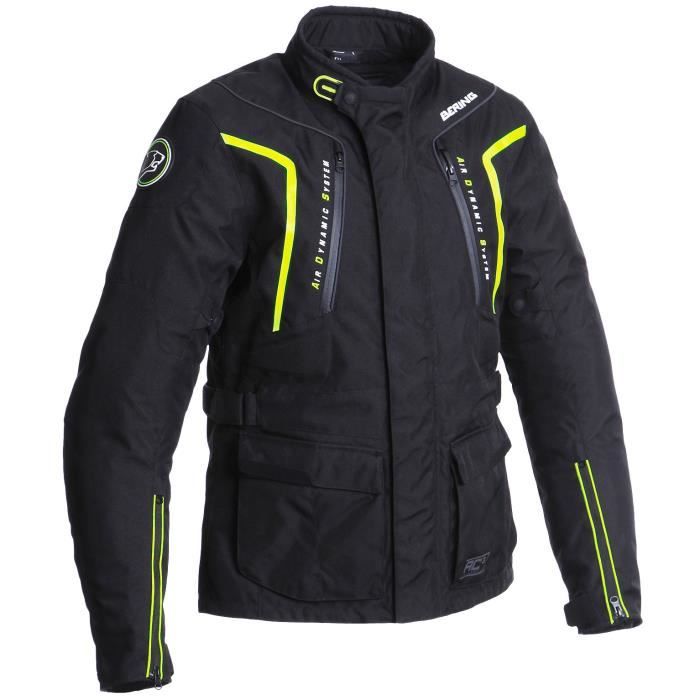 BERING Veste Moto Ralf Noir et Fluo
