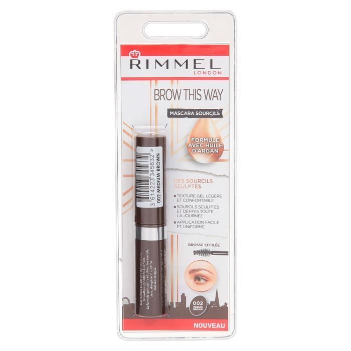 RIMMEL Mascara à sourcils Grow - A l´huile d´argan - Noir