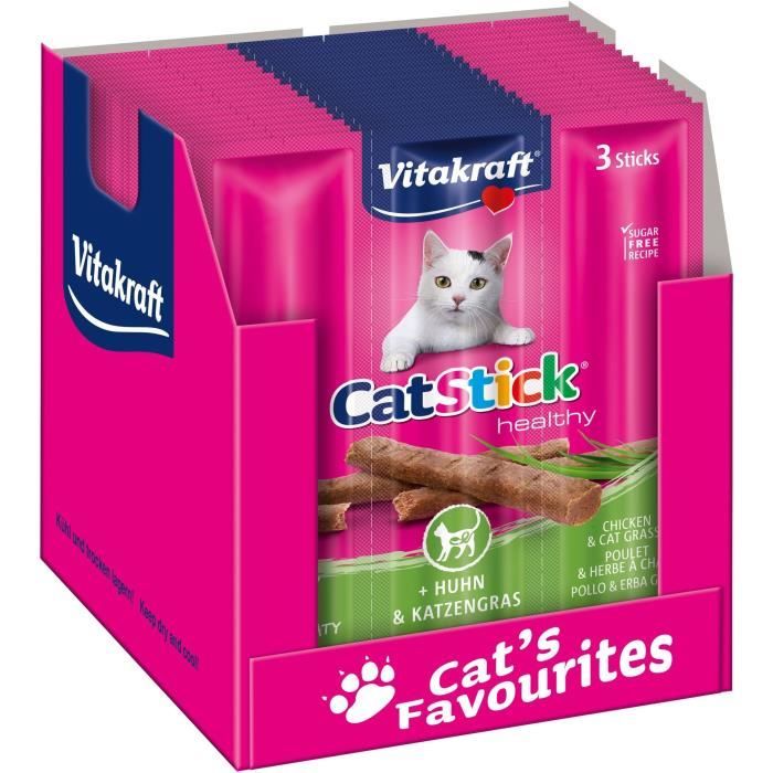 Vitakraft Catsticks Mini Poulet/Herbe A Chat 3 batonnets