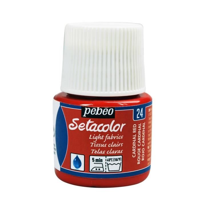 Peinture Tissu Setacolor Tissus Clairs Rouge Ca Achat Vente