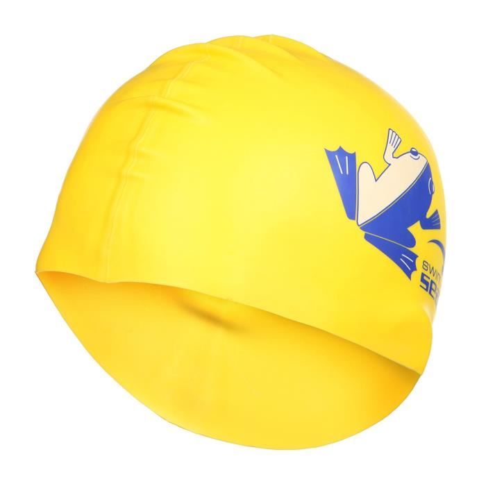 SEAC Bonnet en Premium Silicone - Enfant - Jaune