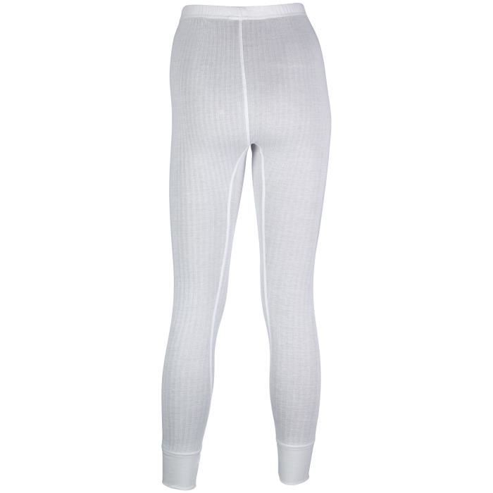 AVENTO Collants Thermiques - Femme - Blanc