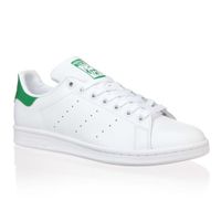 BASKET ADIDAS Baskets Stan Smith - Mixte - Blanc et vert BASKET ADIDAS Baskets Stan Smith - Mixte - Blanc et vert