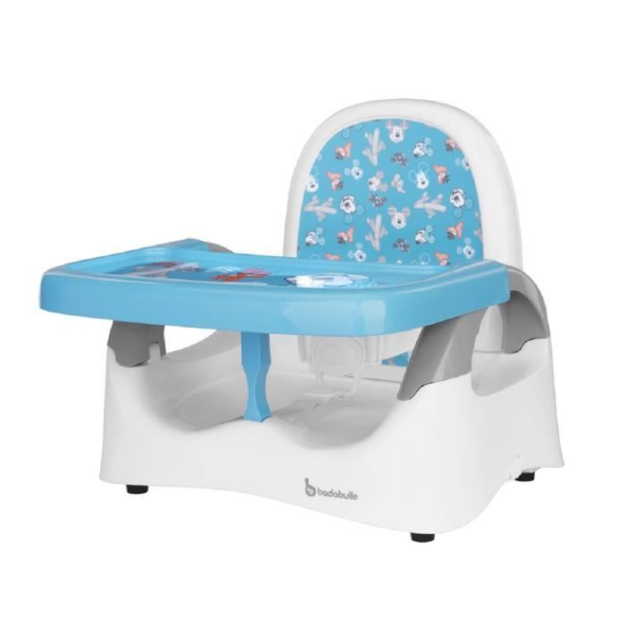 Badabulle Réhausseur de Chaise Confort Mickey pour Enfant Réglable en Hauteur | Pliable | Tablette Amovible
