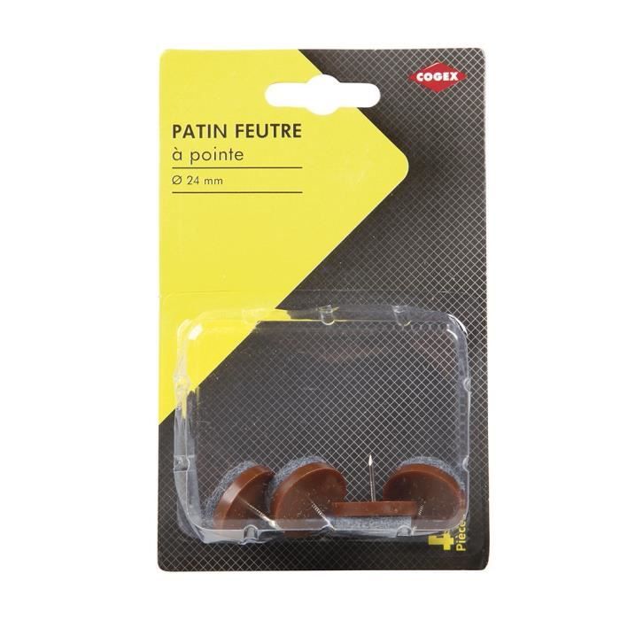 COGEX Patin feutre - Pointe 24 mm - 4 pcs