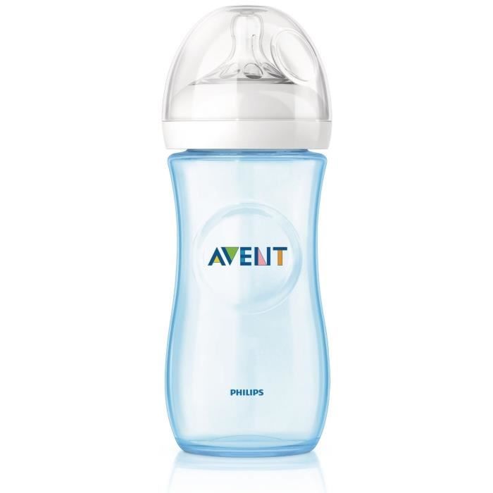 PHILIPS Avent Biberon SCF698/17 Natural 330 ml bleu