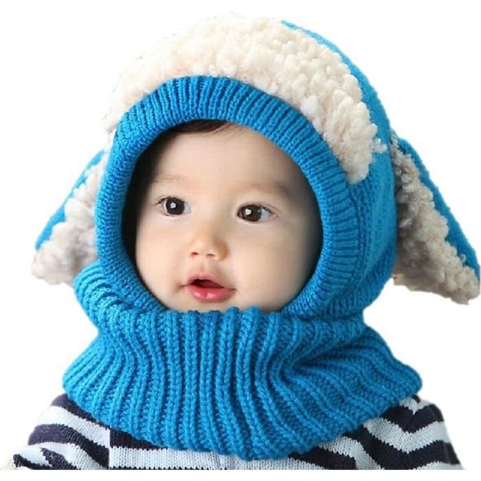 Bonnet écharpe hiver enfant fille bébé garçon cagoule ...