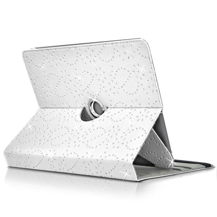 Etui Support Universel L Diamant Blanc pour Logicom2