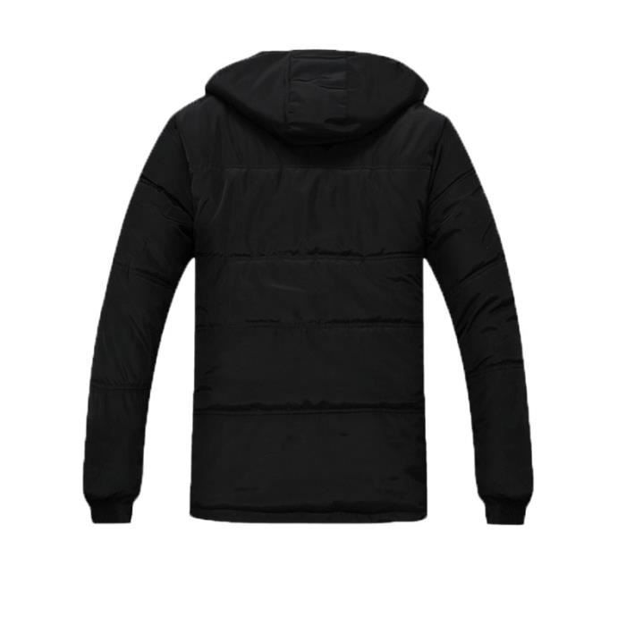 Blanc Baggy Uni Vêtement En Mode Masculin Noir jaune Et Capuche La A Plus Hiver Parka De Homme Velours RfwHOAwqa