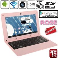 ORDINATEUR ENFANT Netbook Rose Android 4 HDMI écr.10.1 (Wifi-SDHC) ORDINATEUR ENFANT Netbook Rose Android 4 HDMI écr.10.1 (Wifi-SDHC)