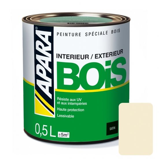 Peinture Spéciale Bois Satin 05 Litreblanc Cassé 05 Litre Blanc