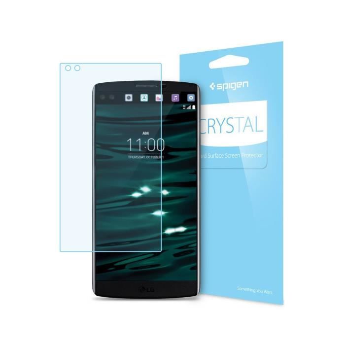 SPIGEN Film Protection écran Crystal pour LG V10 Transparent