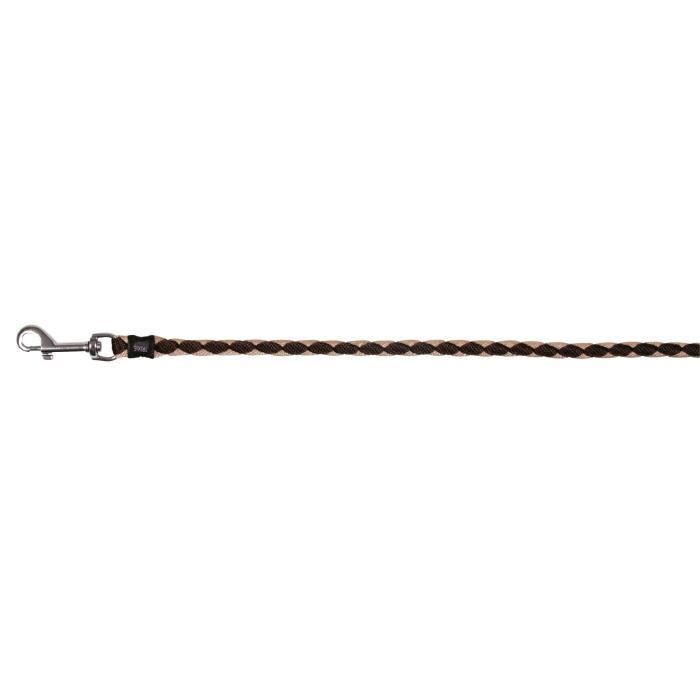 TRIXIE Cavo laisse - L-XL : 1mxØ18mm - Brun et beige - Pour chien