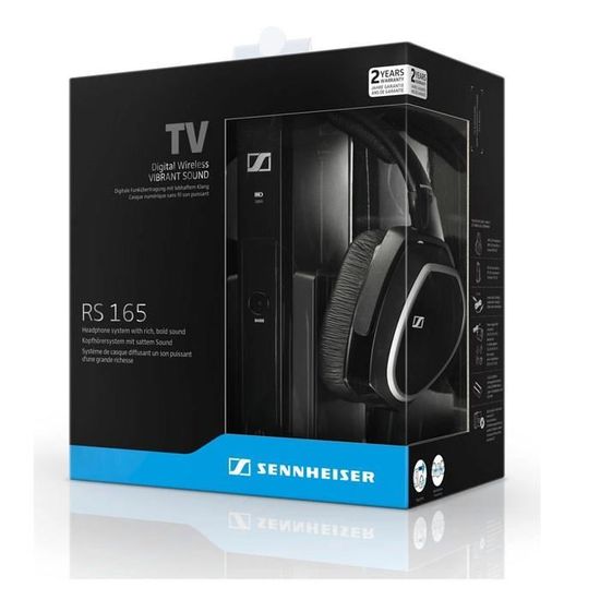 Sennheiser Rs 165 Casque Tv Sans Fil Hifi Bass Boost Casque