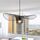 Lustre noir filaire