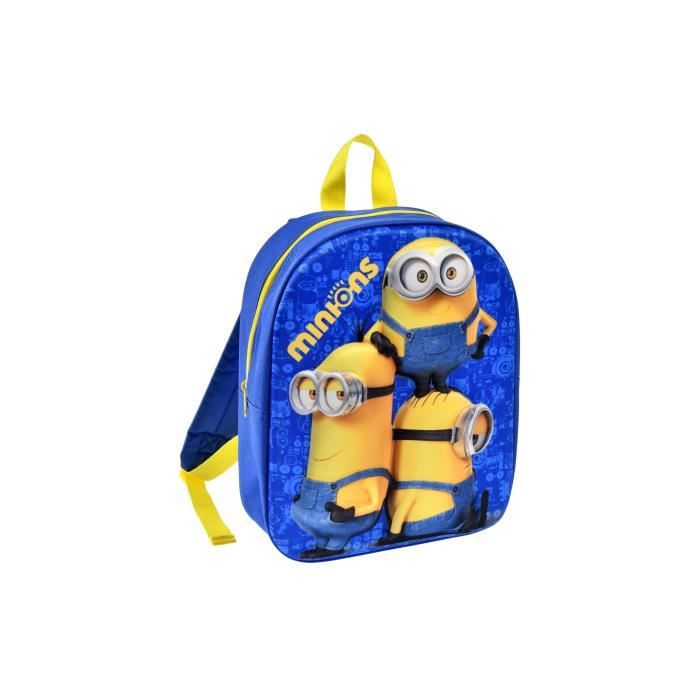 MINIONS Sac à dos Eva 1 compartiment - Maternelle - Garçon – Bleu