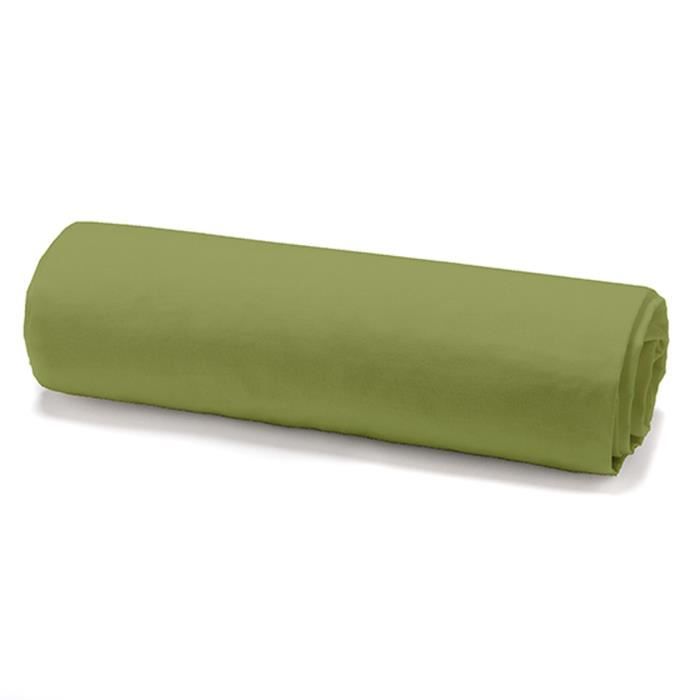 TODAY Drap housse 100% coton - 140 x 190 cm - Bambou