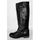 BOTTES FEMME STYLE MOTARD CUIR NOIR T 39 NEUVES