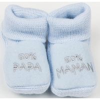CHAUSSON - PANTOUFLE Chaussons bébé brodés "50% maman… Bleu/gris CHAUSSON - PANTOUFLE Chaussons bébé brodés "50% maman… Bleu/gris