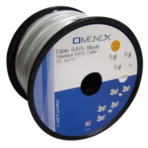 OMENEX Bobine câble Ethernet catégorie 6 FTP 25m