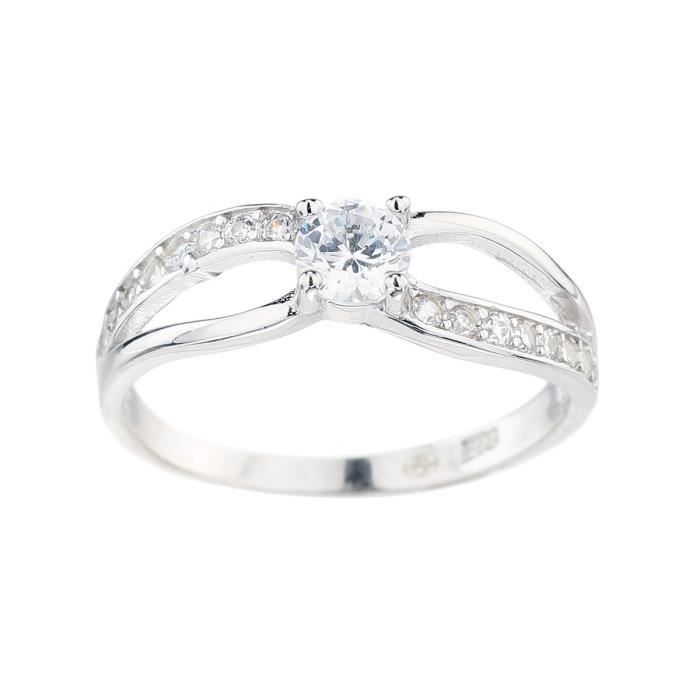 ID BIJOUX Bague Argent 925° Femme
