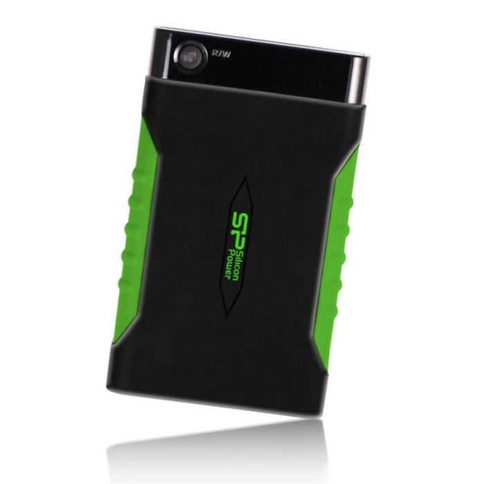 SILICON POWER Disque dur externe USB 3.0 A15 - 1 To - Noir & Vert