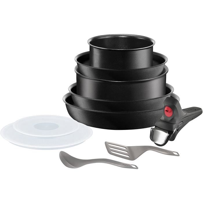 TEFAL INGENIO PERFORMANCE THERMO COACH Batterie de cuisine L6999002 10 pièces 18-22-24-26cm tous feux dont induction