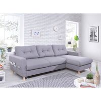 CANAPÉ - SOFA - DIVAN OSLO - Canapé convertible Scandinave d'angle Droit CANAPÉ - SOFA - DIVAN OSLO - Canapé convertible Scandinave d'angle Droit