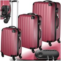 SET DE VALISES TECTAKE Set de 3 valises Mixte Trolley 400718 - Ri SET DE VALISES TECTAKE Set de 3 valises Mixte Trolley 400718 - Ri
