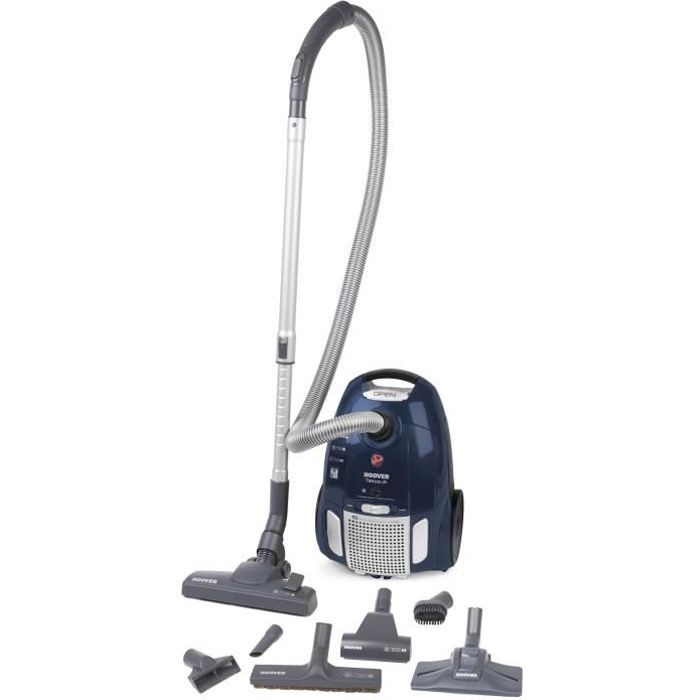 HOOVER TE80PET Aspirateur traineau avec sac-A+AAA - silencieux 66dB -3,5L - animaux