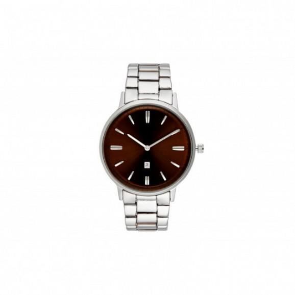 JEAN BELLECOUR Montre Quartz JBN27 - Argenté et marron