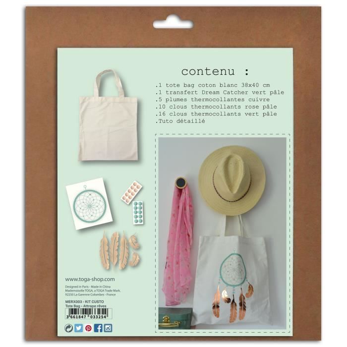 TOGA kit pour customiser - Tote bag blanc - Accessoires