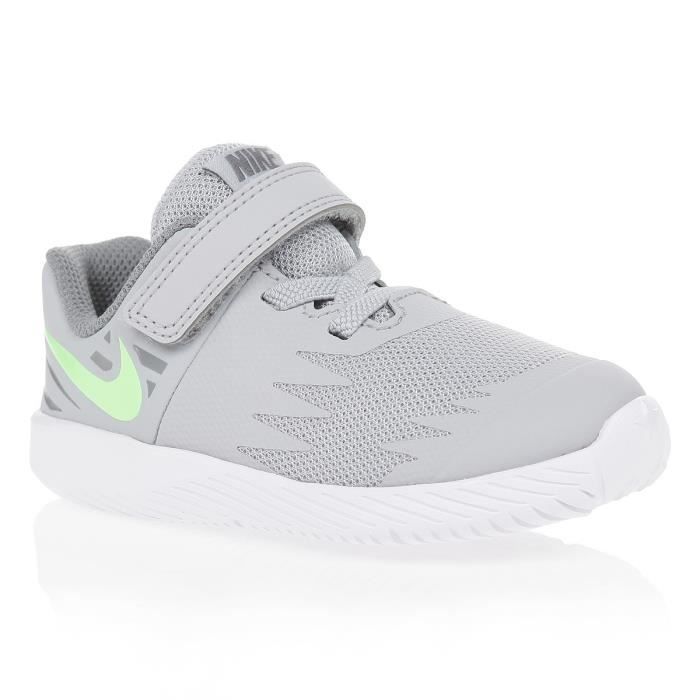 NIKE Baskets Star Runner - Bébé garçon - Gris et vert