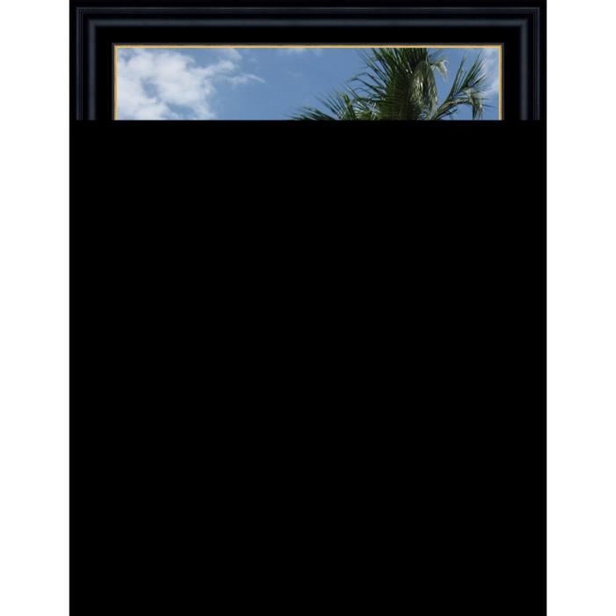 Cadre Photo Mural 40x40 40 X 40 Cadre Creux Noir Avec Filet Dore
