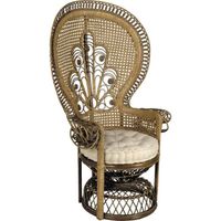 FAUTEUIL Fauteuil emmanuelle en rotin teinté marron 82x7… FAUTEUIL Fauteuil emmanuelle en rotin teinté marron 82x7…
